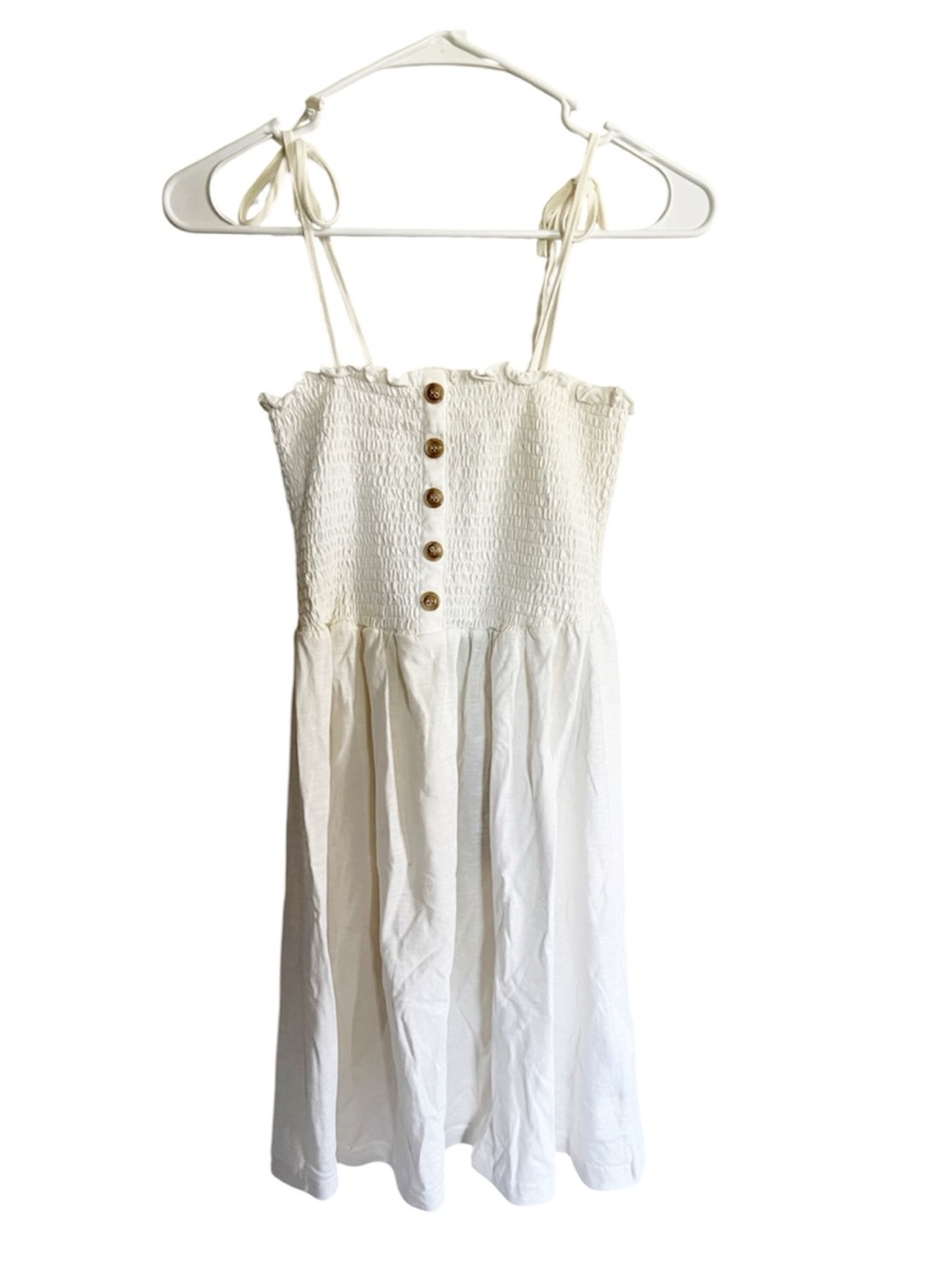 Vero Moda Button-Front Smocked Sundress